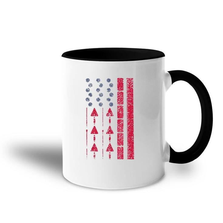 Vintage Masonryamerican Pride Flag Gift Idea Accent Mug