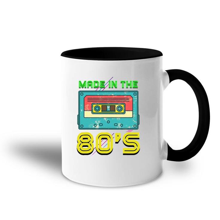 Vintage Music Cassette Eighties Costume Made In The 80S Accent Mug