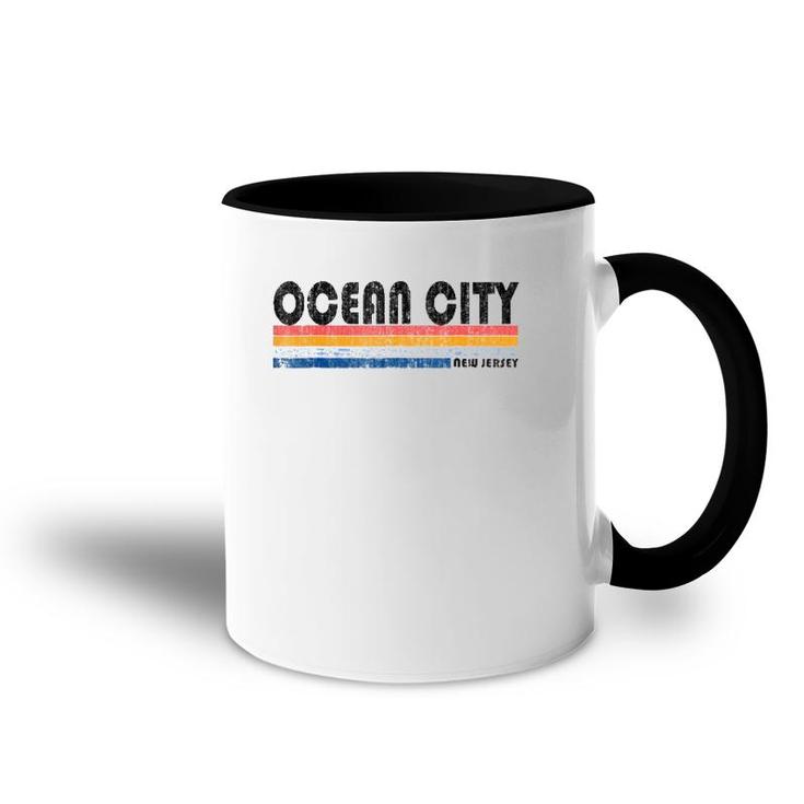 Vintage Retro 70'S 80'S Ocean City Nj Accent Mug