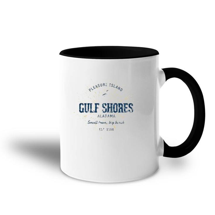 Vintage Retro Style Gulf Shores Accent Mug