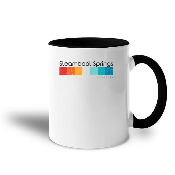 Vintage Steamboat Springs Colorado Co Retro Design Accent Mug