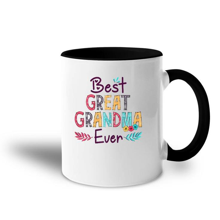 Womens Best Great Grandma Ever Mother's Day Accent Mug