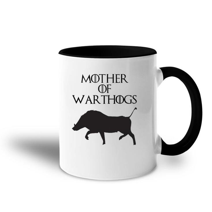 Womens Cute & Unique Black Mother Of Warthogs E010538 Ver2 Accent Mug