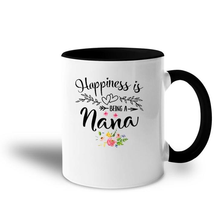 Womens Happiness Is Being A Nana Mother's Day Gift Accent Mug