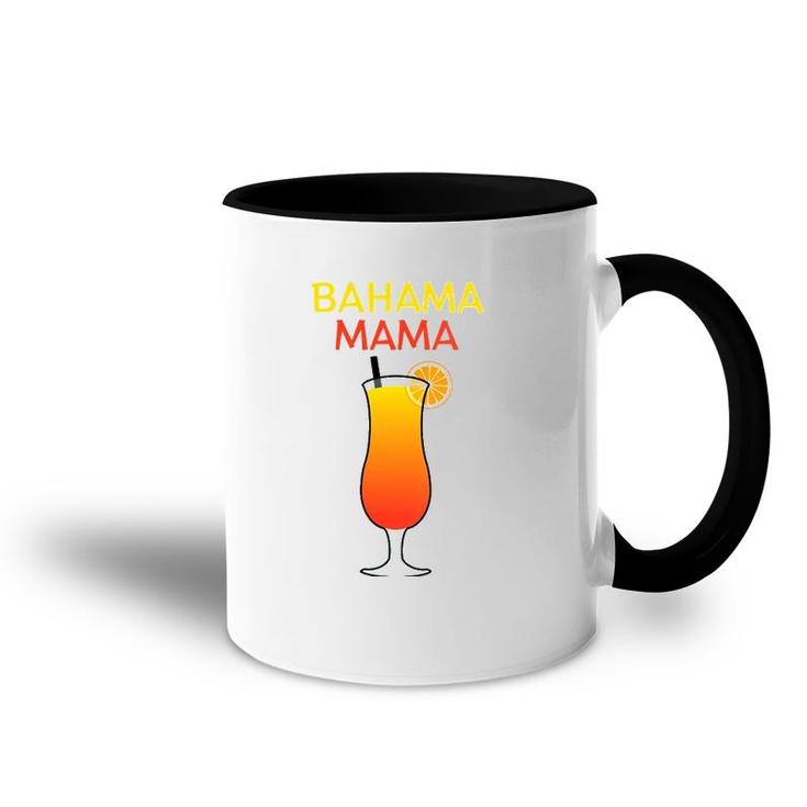 Womens I Love Bahama Mama Always At The Bar With This Cocktail V-Neck Accent Mug