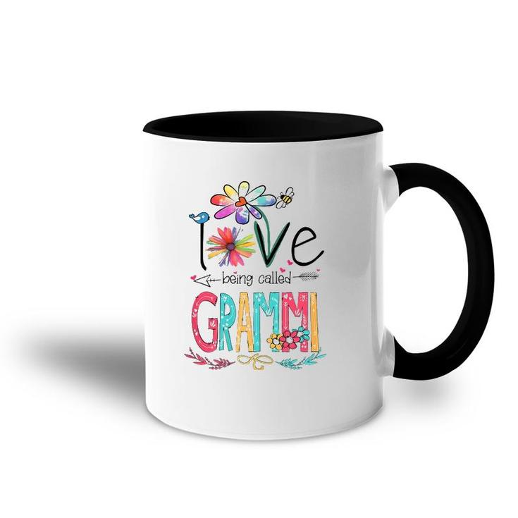 Womens I Love Being Called Grammi Sunflower Gifts Accent Mug