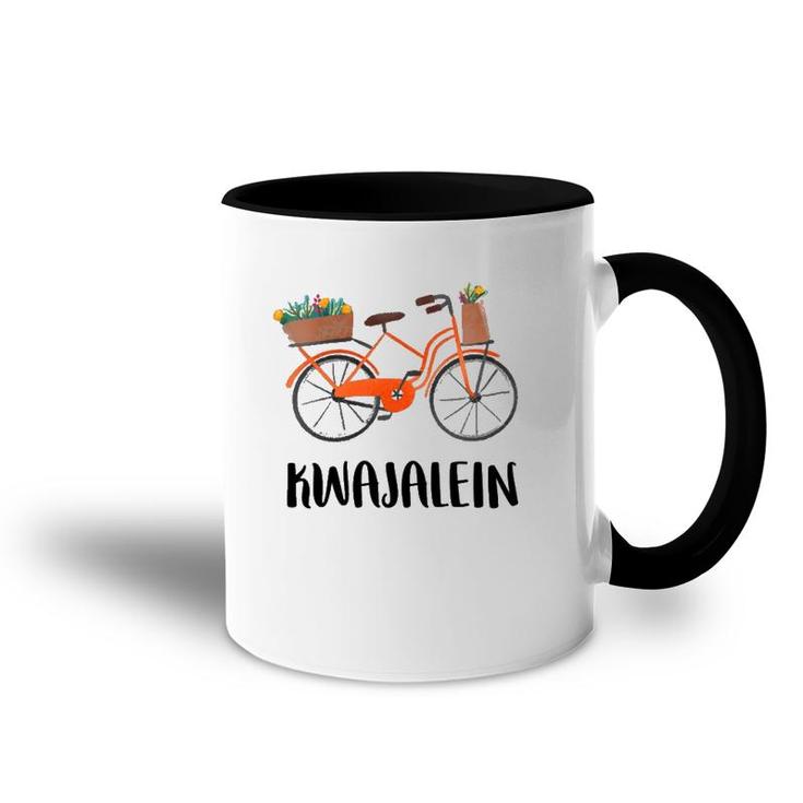 Womens Kwajalein Atoll Marshall Islands Kwaj Life Bicycle Bike Gift V Neck Accent Mug