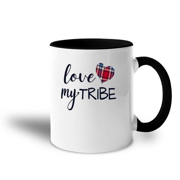 Women's Love My Tribe For Mom Bride Team Reunion Accent Mug