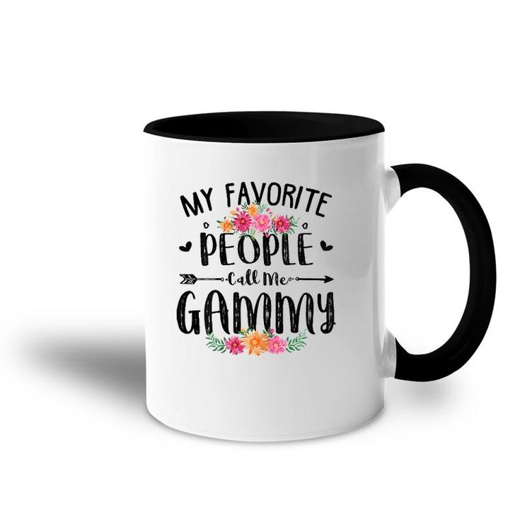 Womens My Favorite People Call Me Gammy Tee Mother's Day Gift Accent Mug