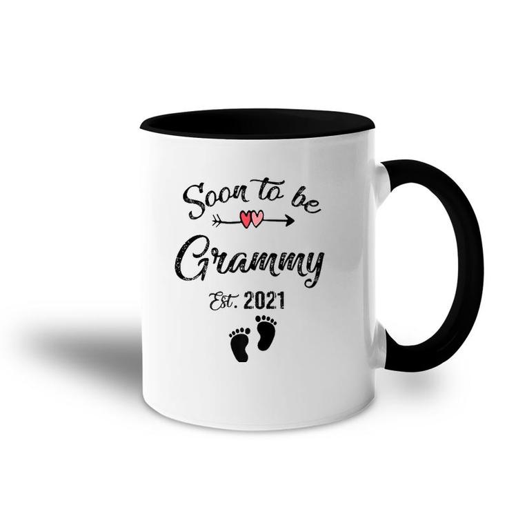 Womens Soon To Be Grammy 2021  Mother's Day For Mom Pregnancy Accent Mug