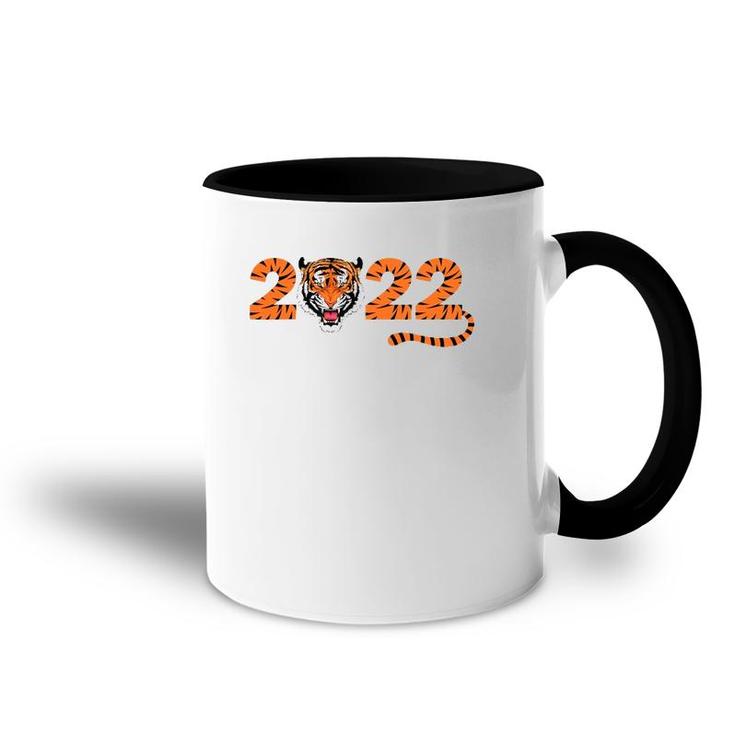 Year Of The Bengal Tiger 2022 Bengal Tiger Birthday Accent Mug