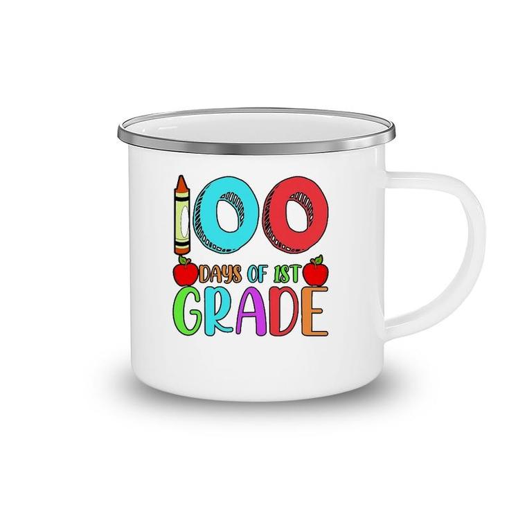 100 Days Of 1St Grade Happy 100Th Day Of School Camping Mug