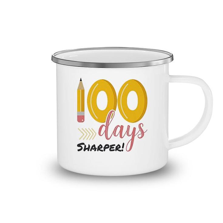 100 Days Sharper 100th Day Of School Camping Mug