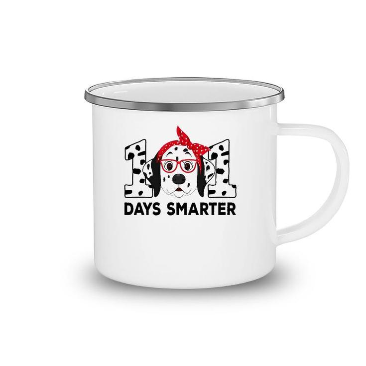 101 Days Smarter 101St Day School Dalmatian Dog Teacher Kids Camping Mug