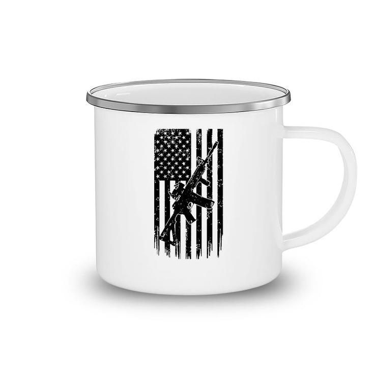 2nd Amendment Flag Camping Mug