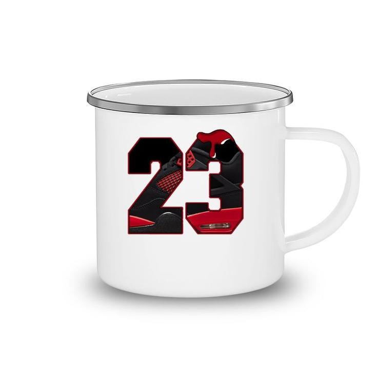 4 Red Thunder To Matching Number 23 Retro Red Thunder 4S Tee Camping Mug