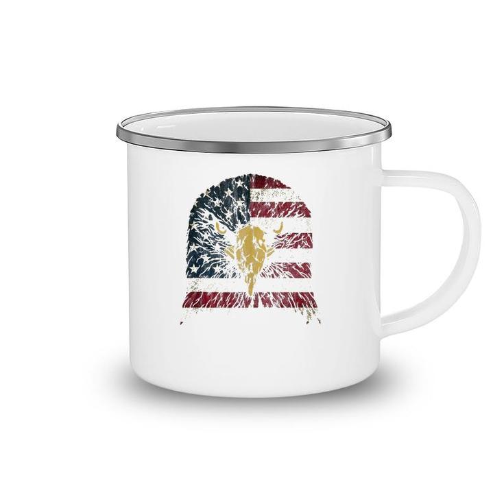 4Th Of July Bald Eaglekids Boys Men American Us Flag  Camping Mug