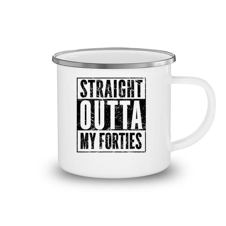 50 Years Straight Outta My Forties Funny 50Th Birthday Gift Camping Mug
