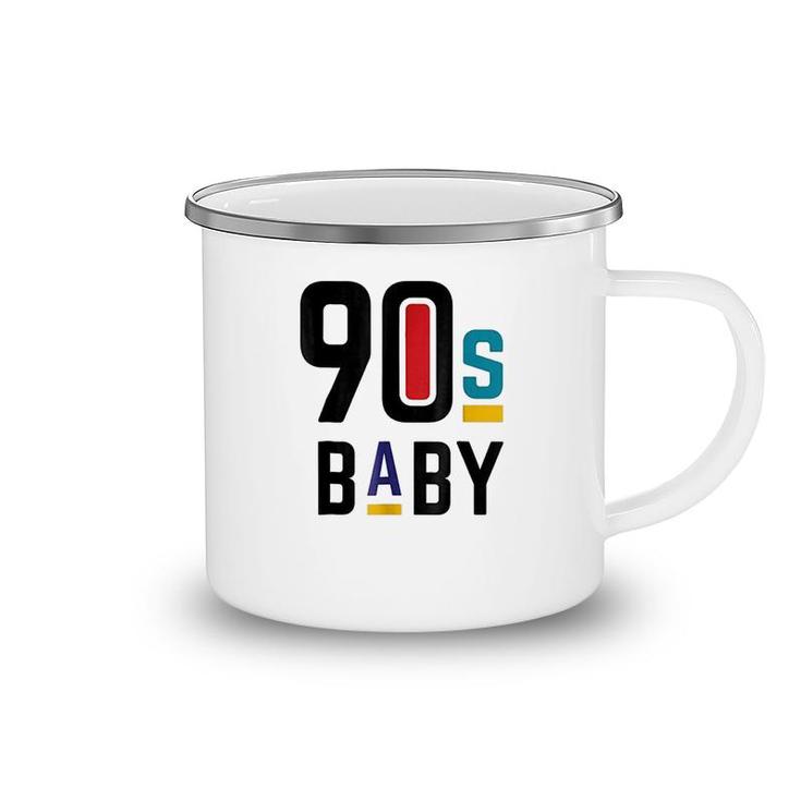 90s Baby Born In The 90s Camping Mug