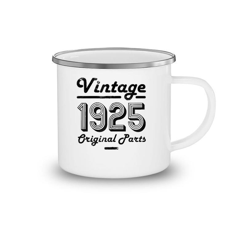 96Th Birthday Vintage Women 96 Years Old Gift For Her 1925 Zip Camping Mug