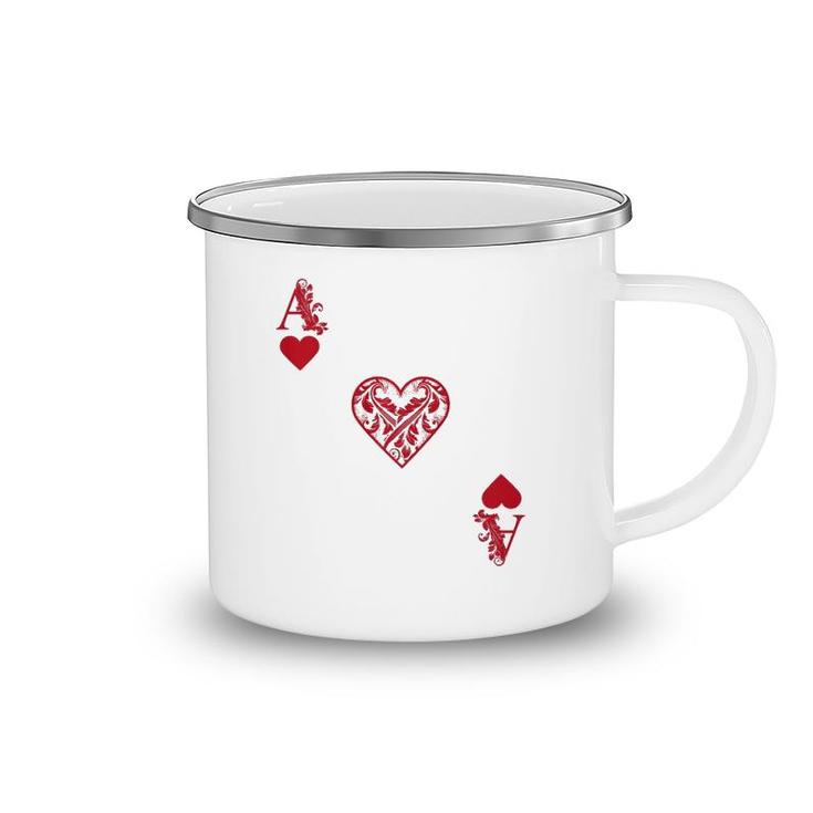 Ace Of Hearts Costume  - Funny Halloween Gift Camping Mug