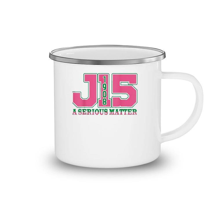 Aka Women J15 Founders' Day 1908 A Serious Matter Pink Green Camping Mug