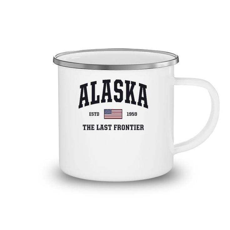 Alaska American Flag Veteran Military Gifts Usa Camping Mug
