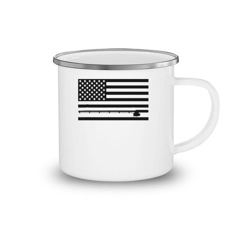 American Flag Fishing Apparel - Fishing Camping Mug