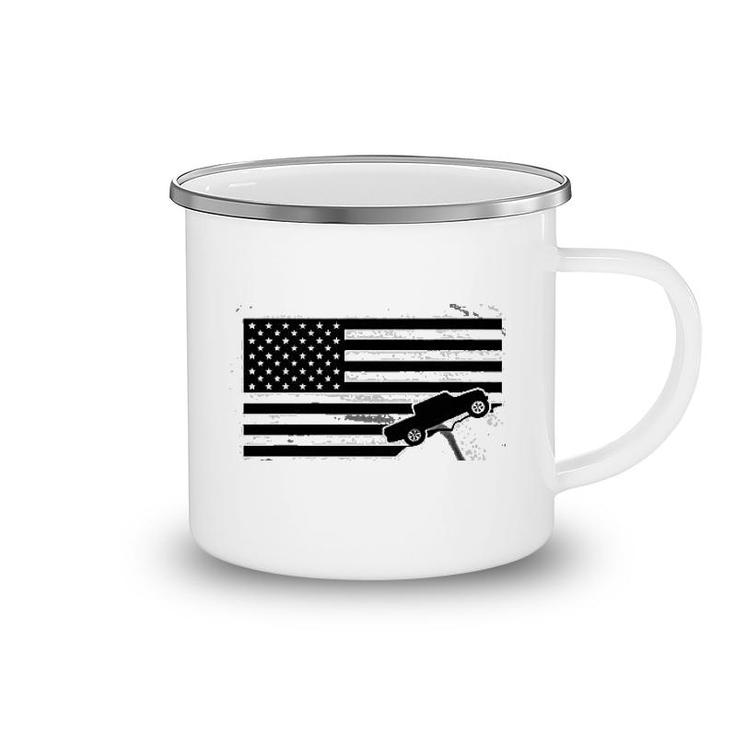 American Flag Usa Camping Mug