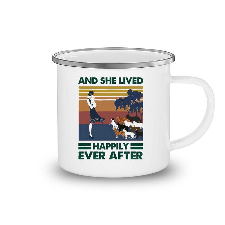 And She Lived Happily After Ever Cat Camping Mug