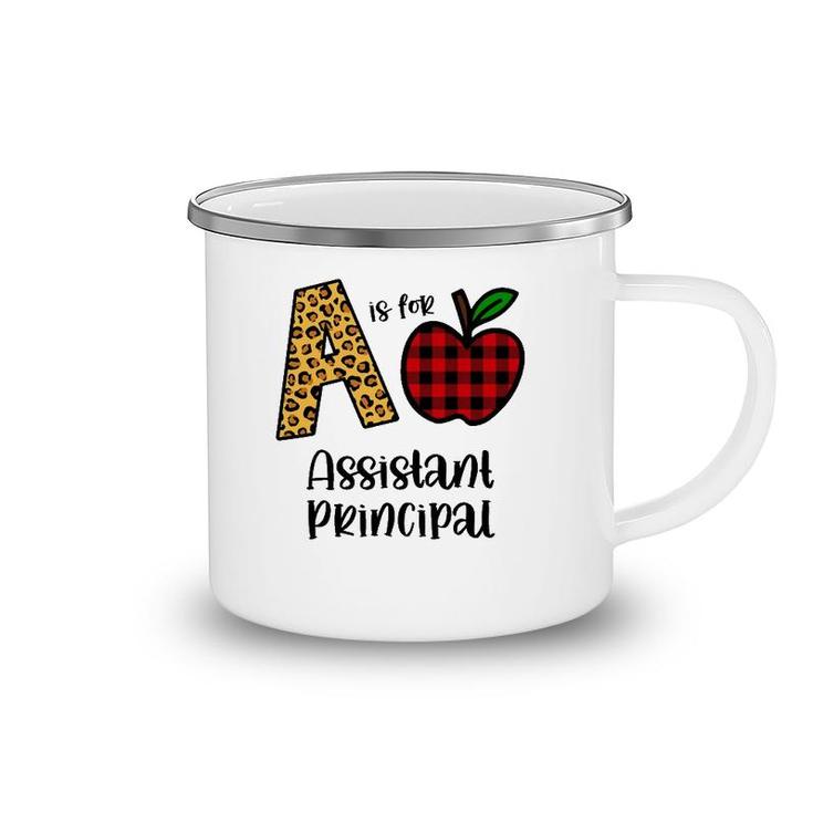 Apple A Is For Assistant Principal Back To School Camping Mug