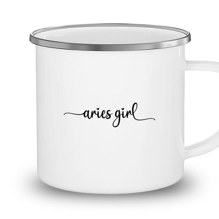 Aries Girls Itali Great Black Graphic Gift For Girl Birthday Gift Camping Mug