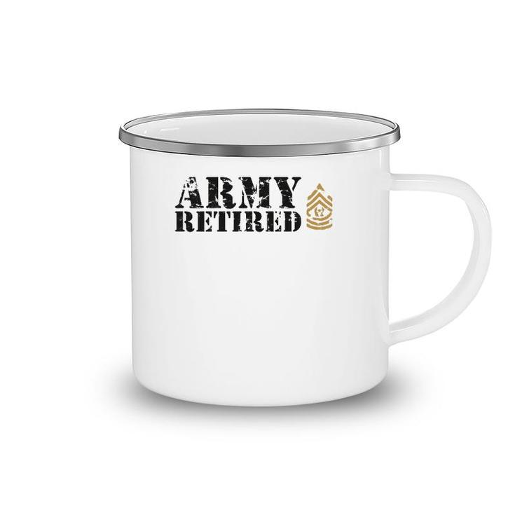 Army Command Sergeant Major Csm Retired Camping Mug