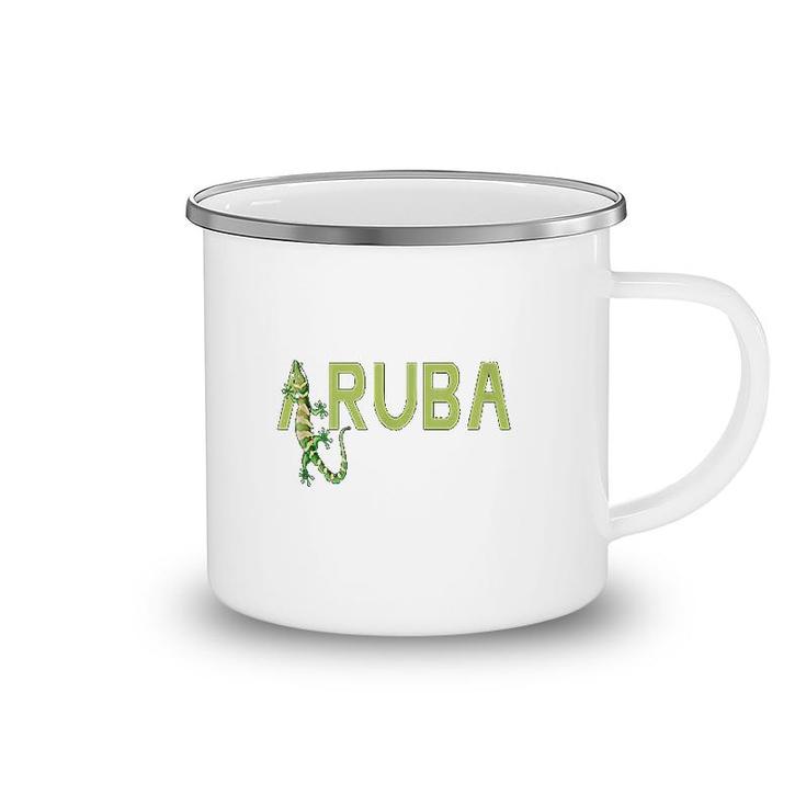 Aruba Lizard Camping Mug