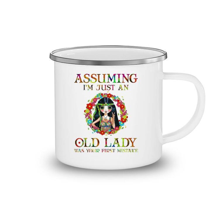 Assuming I'm Just An Old Lady  Hippie Lover Gifts Girls Camping Mug