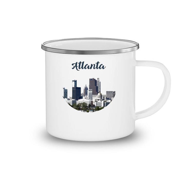 Atlanta Skyline Graphic Design City Usa America Outfit Camping Mug