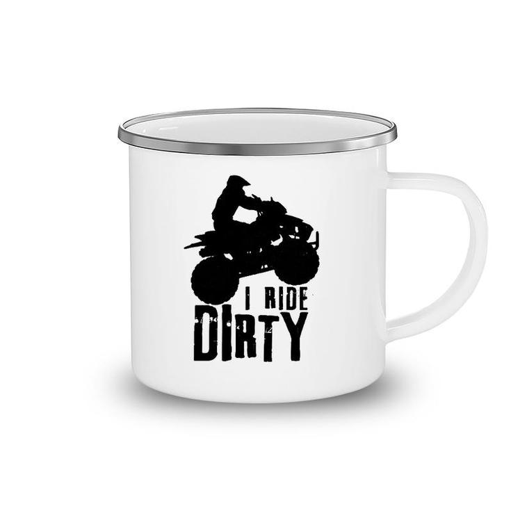 Atv 4 Wheeler Quad Bike Vintage Funny Ride Dirty Gift Men Camping Mug