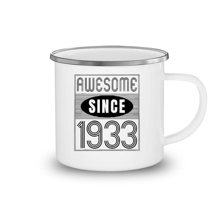 Awesome Since 1933 89 Years Old Birthday Gift Vintage Retro Camping Mug