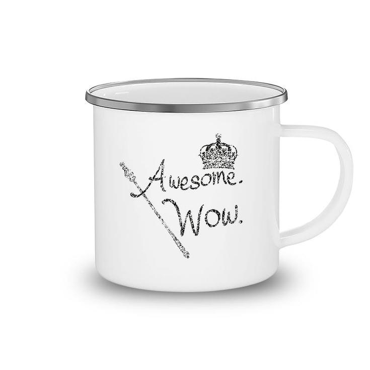 Awesome Wow King George Crown Scepter Camping Mug