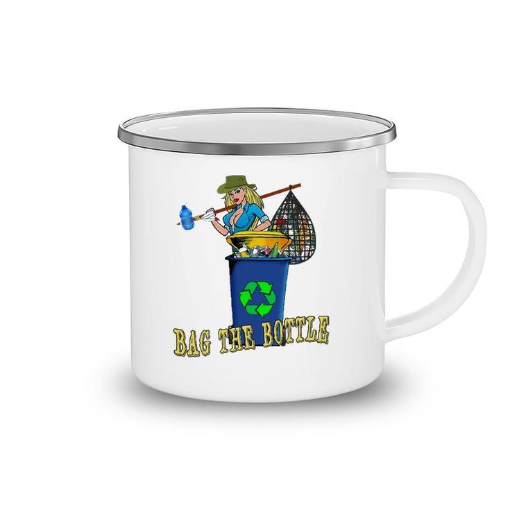 Bag The Bottle Recycle Plastic Great Green Trash Roundup Camping Mug