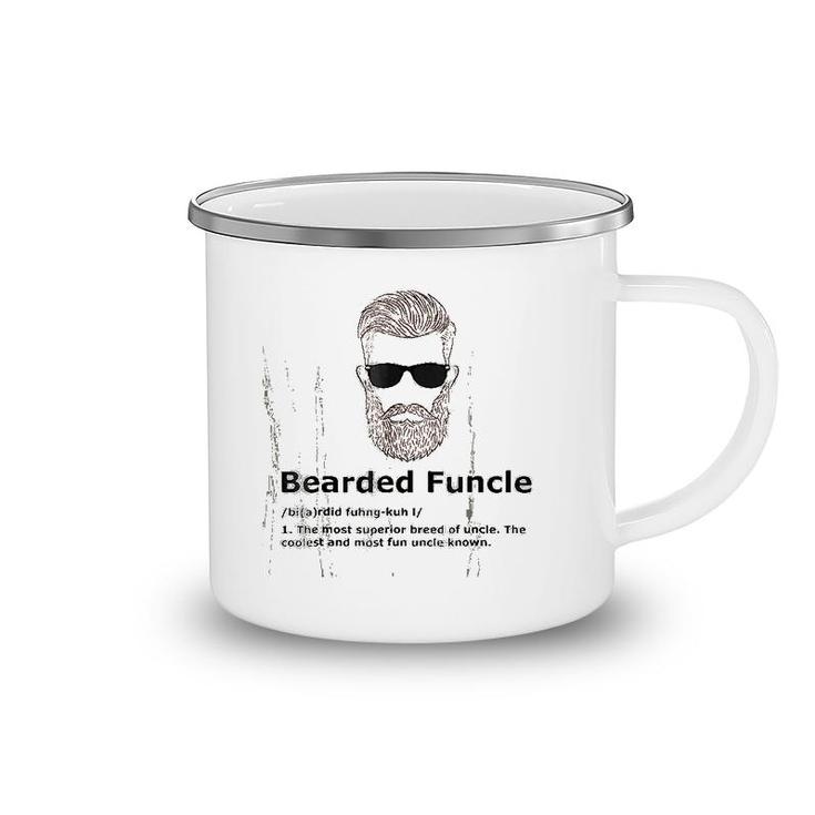 Bearded Funcle Funny Uncle Definition Camping Mug