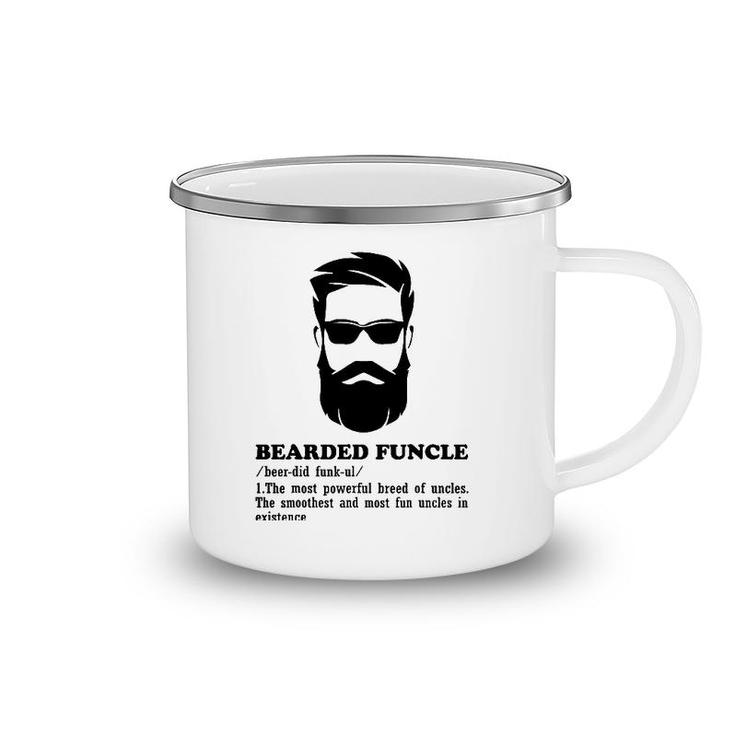 Bearded Funcle Funny Uncle Definition Funny Costume Camping Mug