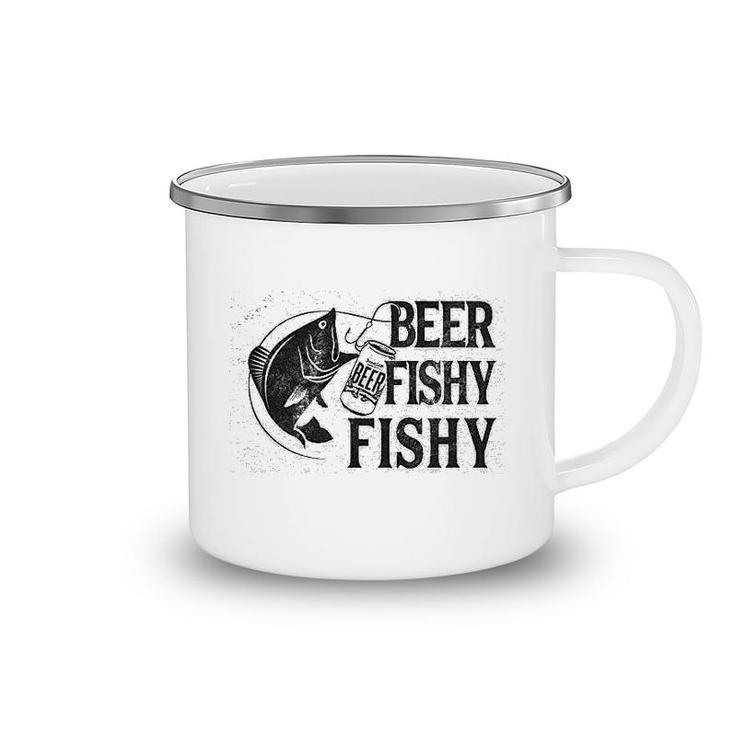 Beer Fishy Fishy Funny Fishing Drinking Camping Mug