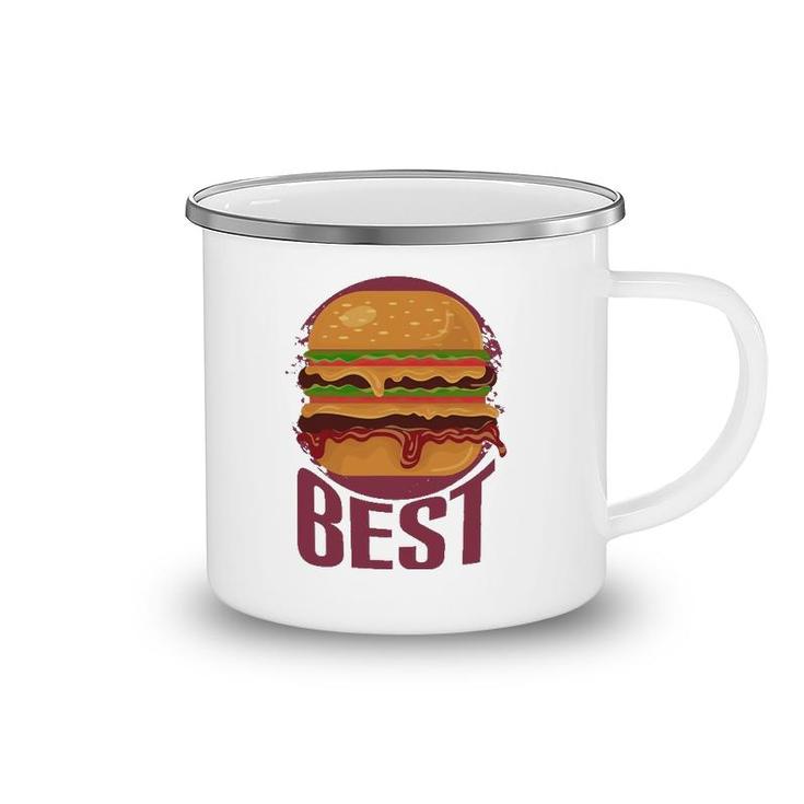 Best Burger Oozing With Cheese Mustard And Mayo Camping Mug