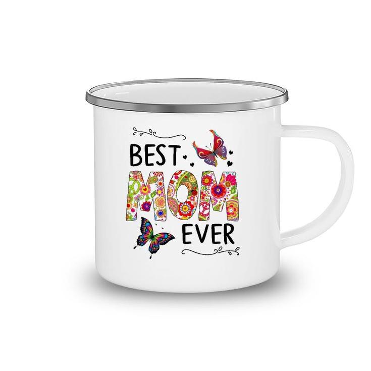 Best Mom Ever Colored Patterns Mother's Day Mama Birthday Camping Mug