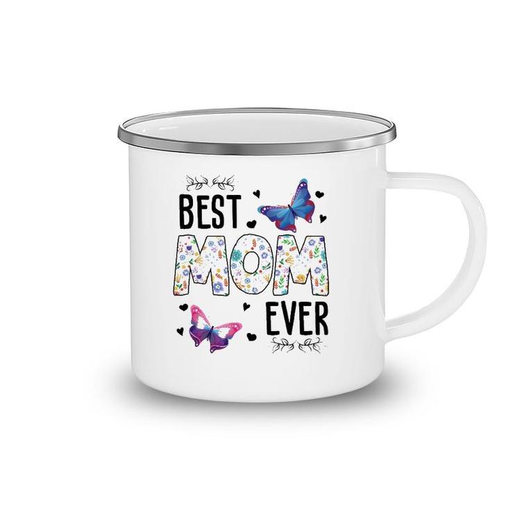 Best Mom Ever Colored Patterns Mother's Day Mama Birthday Camping Mug