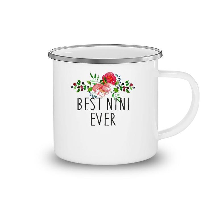 Best Nini Ever Mother's Day Gift Grandma Camping Mug