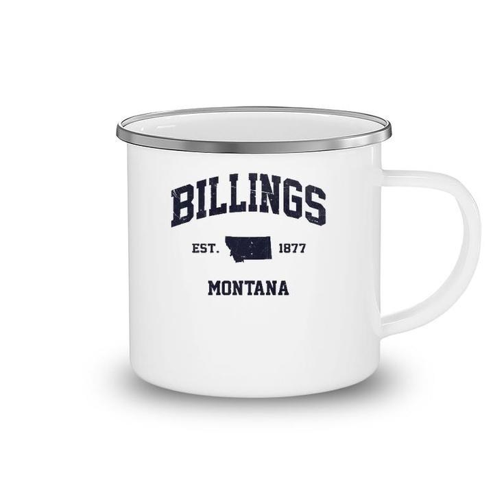 Billings Montana Mt Usa Vintage State Athletic Style Gift  Camping Mug