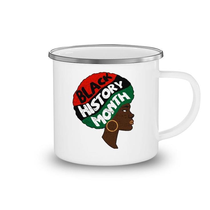 Black History Month Proud Afro African Queen Freedom Camping Mug