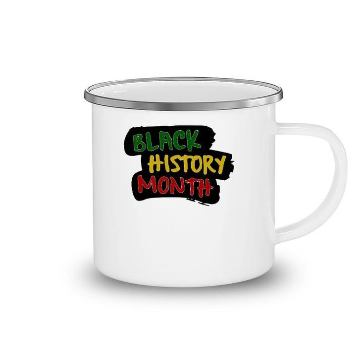 Black History Month Support African Black Pride Camping Mug